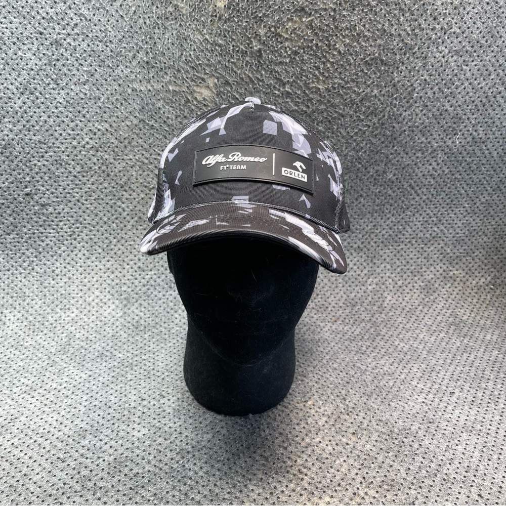 Alfa Romeo Orlen F1 Black Grey Camo Hat One Size Men’s